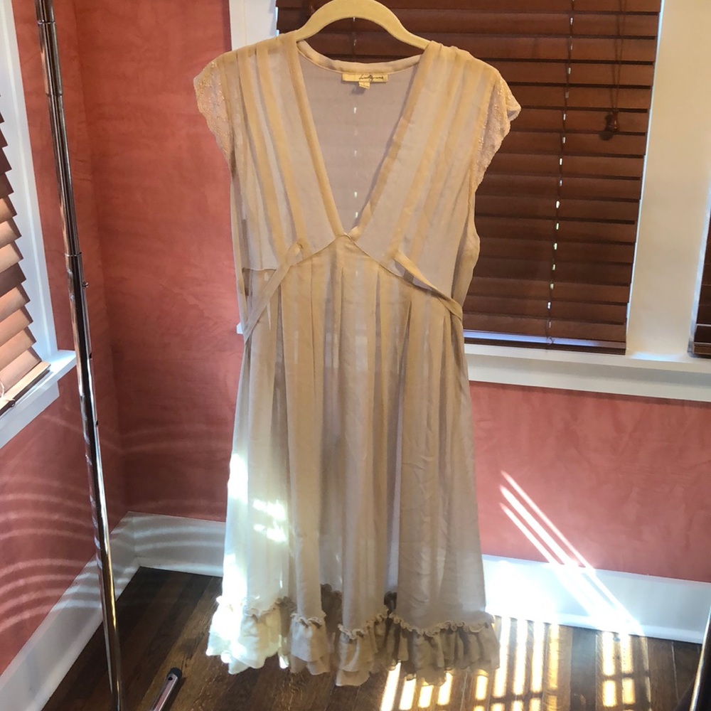 Cream Slip Dress